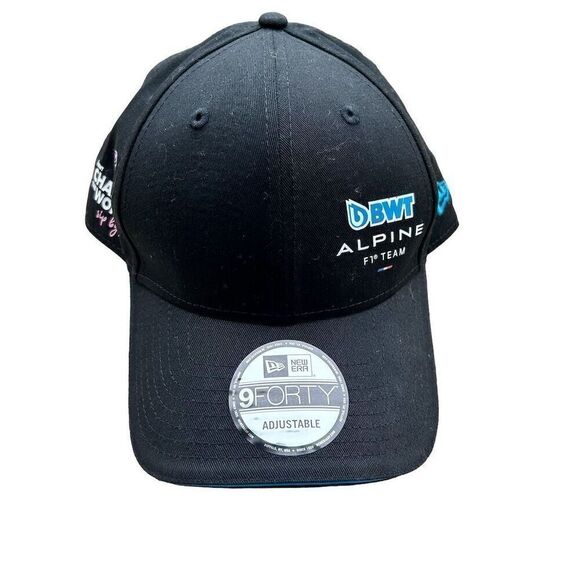 New Era Alpine Racing F1 9FORTY Official Team Hat 2023 Black Adjustable Cap - Picture 1 of 5
